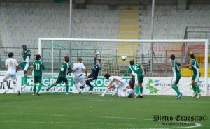 Lo stacco vincente di Sinigaglia per il 2 a 1 della Ternana