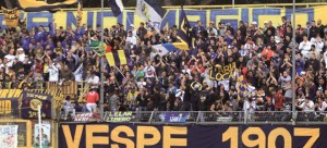 La splendida tifoseria della Juve Stabia (foto dalla rete)