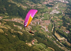 Nicole Fedele in volo