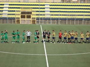 Le squadre si presentano al pubblico (Miccio/TuttoCalciatori)