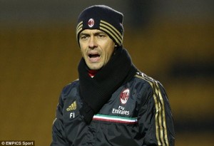 Filippo Inzaghi, allenatore della primavera del Milan