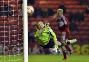 Paddy Kenny ha difeso i pali della porta del Leeds dal 2012 al 2014  (foto www.thenorthernecho.co.uk)